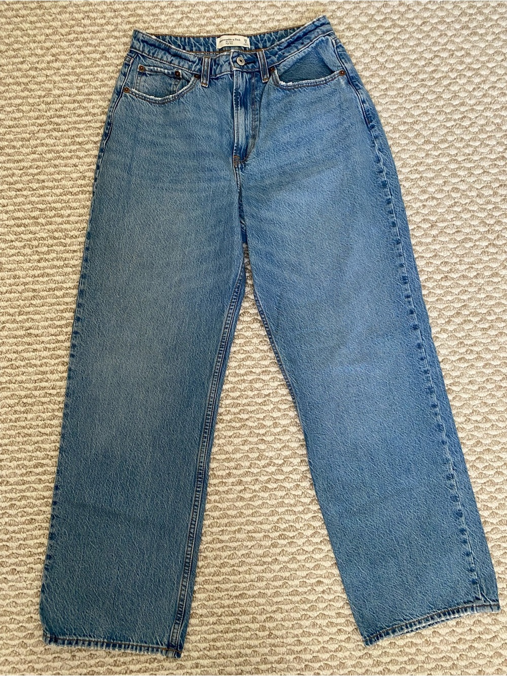 Abercrombie & Fitch Curve Love The Loose High Rise Jeans